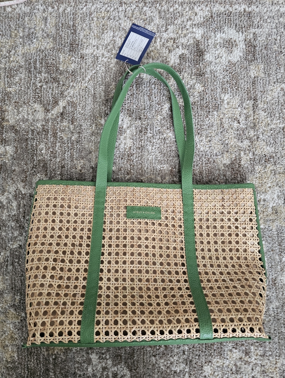 Neely & Chloe Cane Tote Bag Nwt